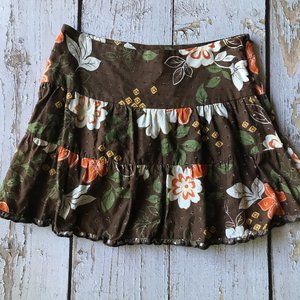 Rampage Tiered Ruffle Hem Mini Skirt 🌼🧡